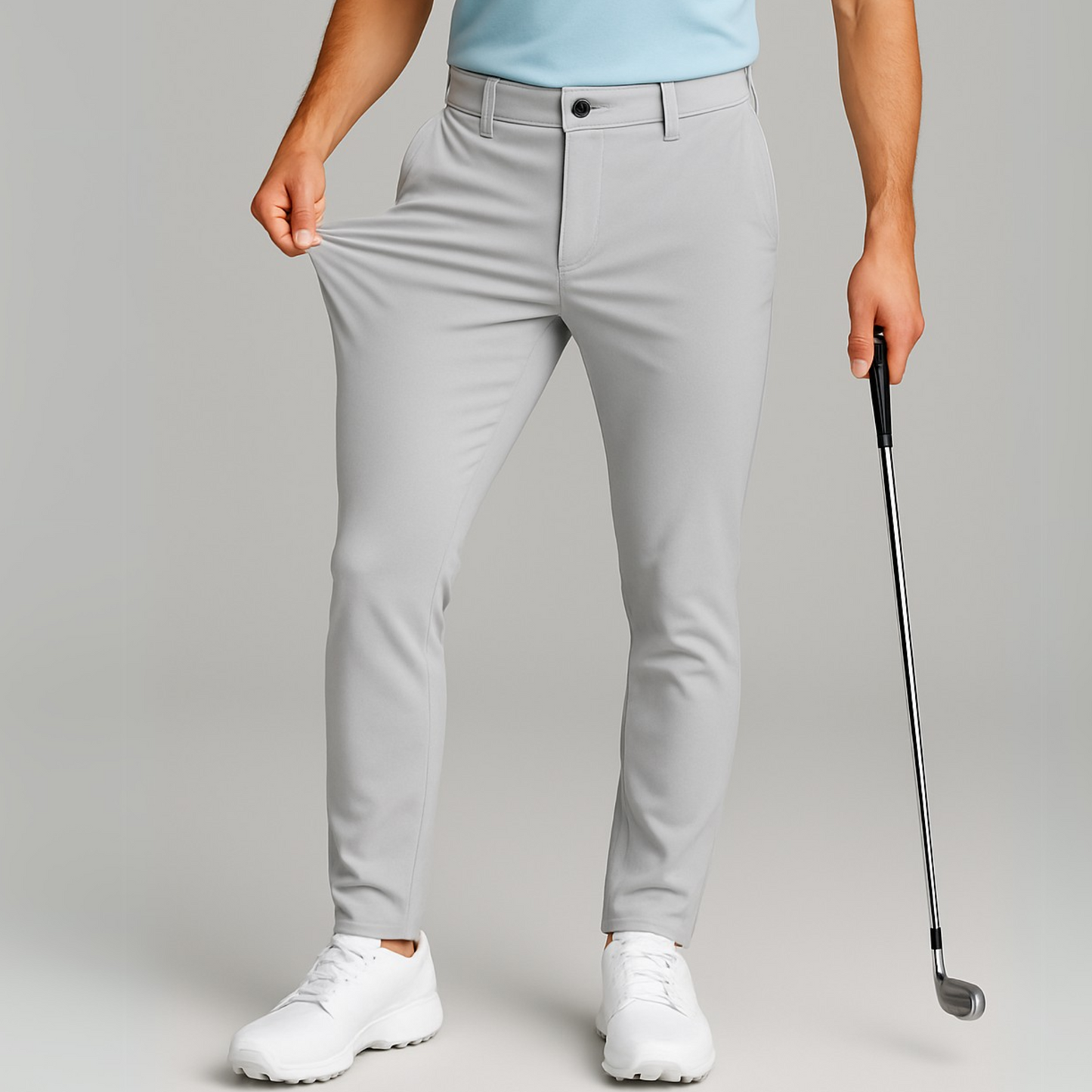 PRO STRETCH GOLF TROUSERS - BLACK