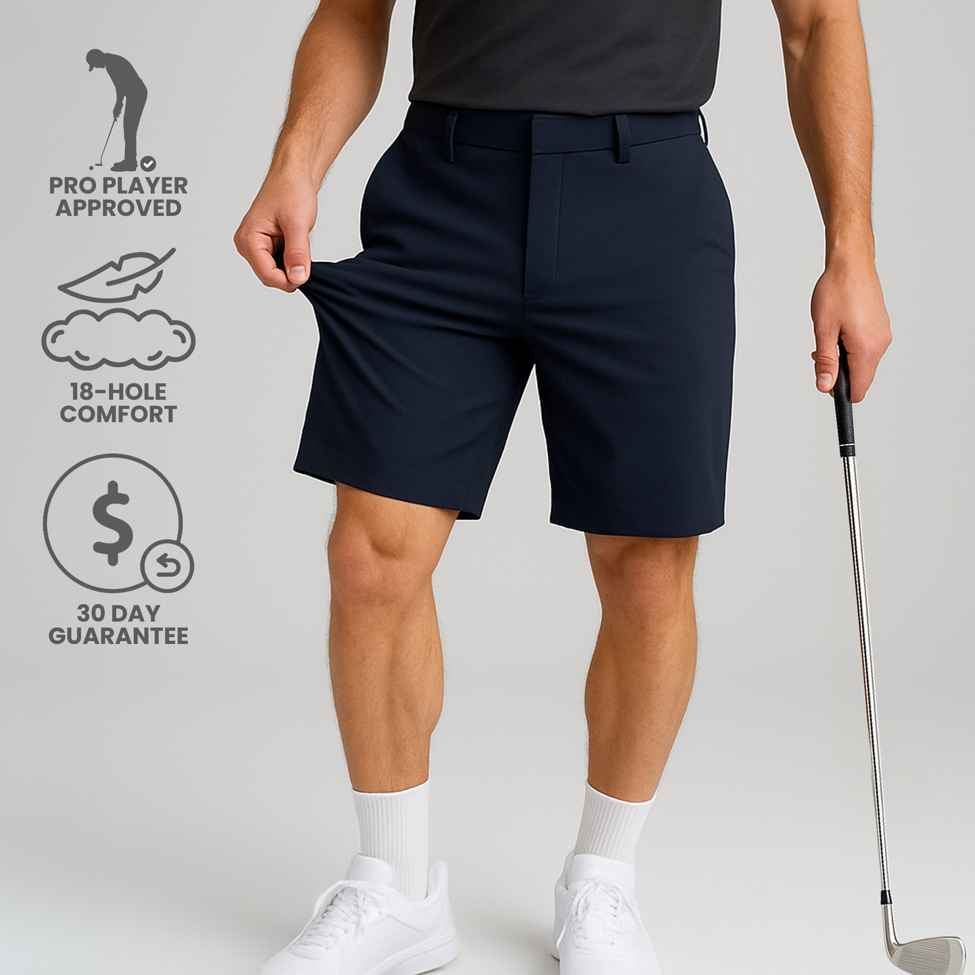 RUFFLOG ラフロッグ　HYPER STRETCH GOLF SHORTS Greg Norman ML75 Microlux Golf Shorts ON SALE - Carl's Golfland