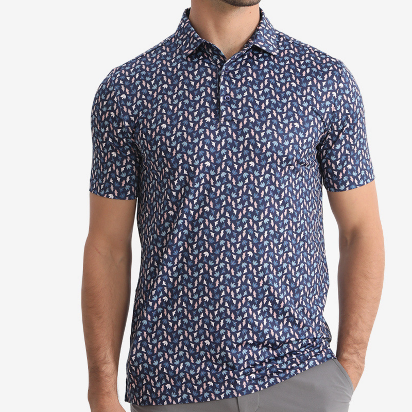 BIRDIE PRINTED POLO