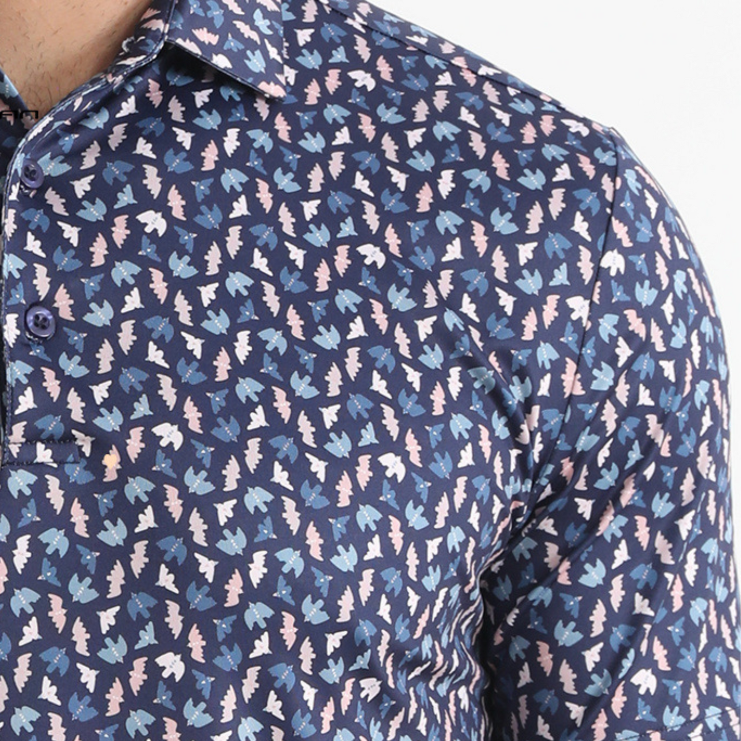 BIRDIE PRINTED POLO