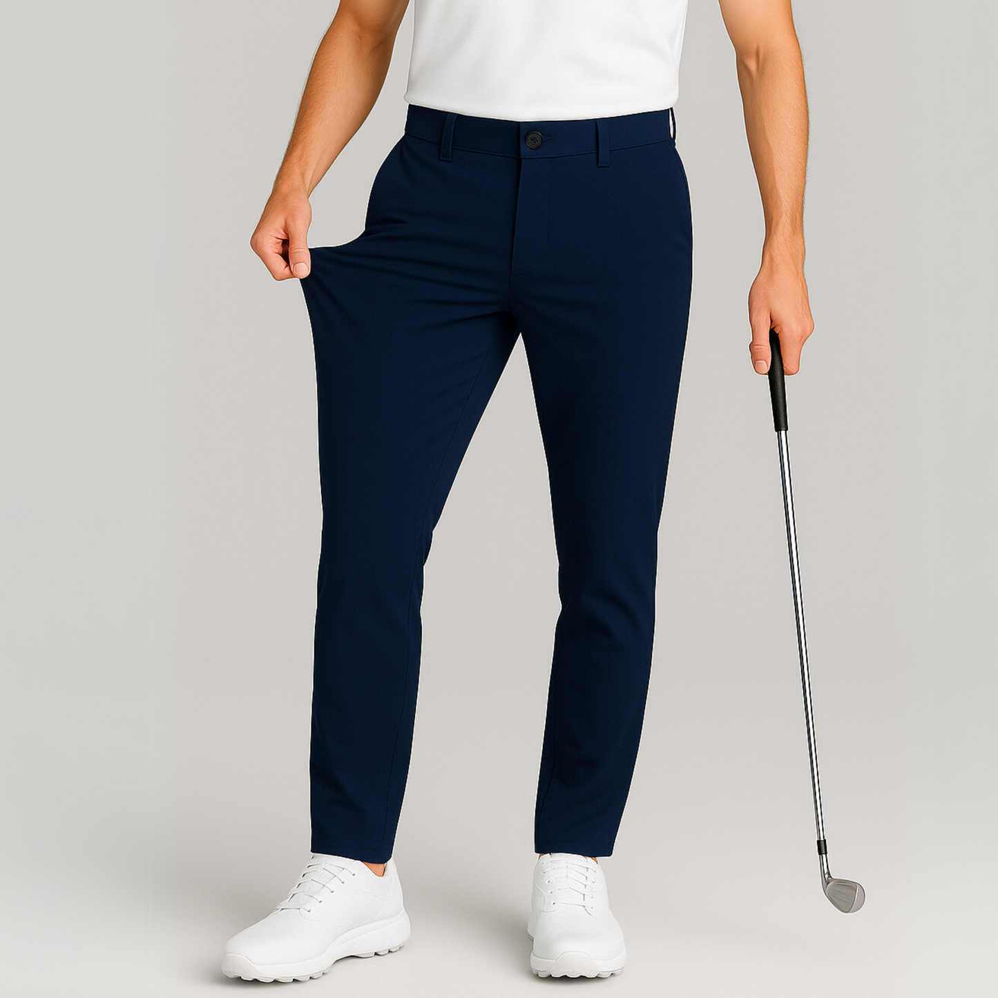 PRO STRETCH GOLF TROUSERS - BLACK