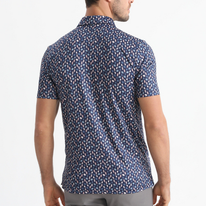 BIRDIE PRINTED POLO