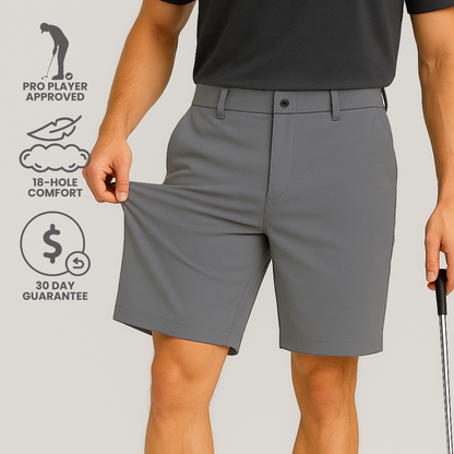 PRO STRETCH GOLF SHORTS - CHARCOAL GREY