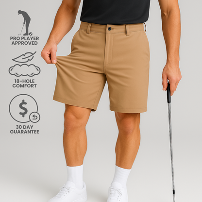 PRO STRETCH GOLF SHORTS - KHAKI